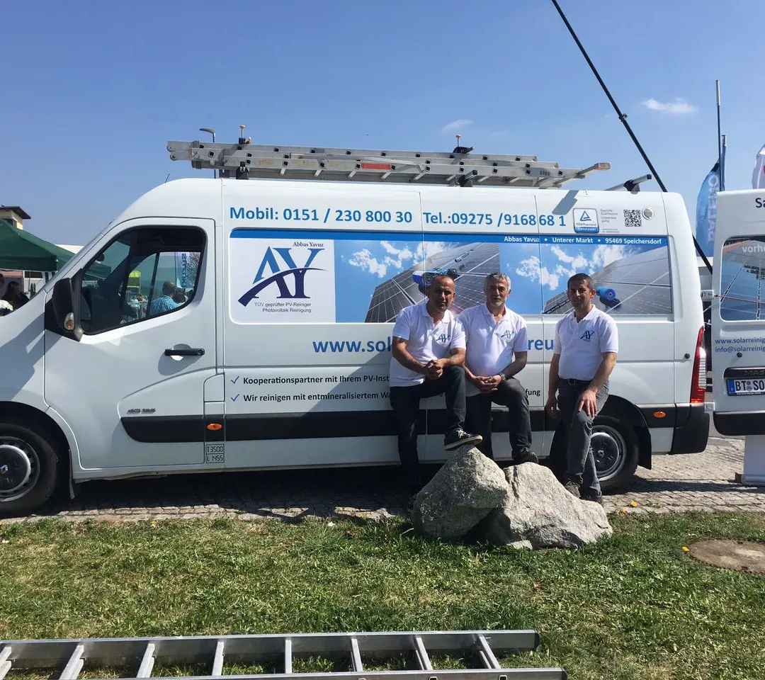 Gereinigte Photovoltaik-Anlage von AY-Solarreinigung Bayreuth