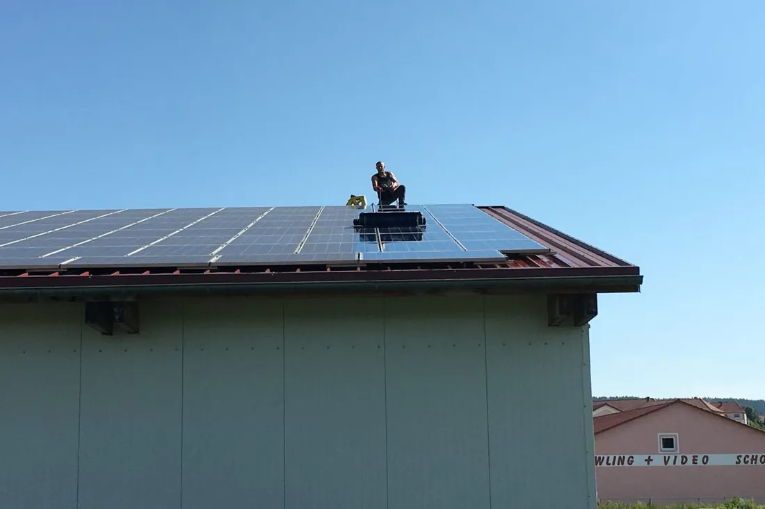 Photovoltaik-Reinigung — Referenzprojekt in Landkreis Würzburg